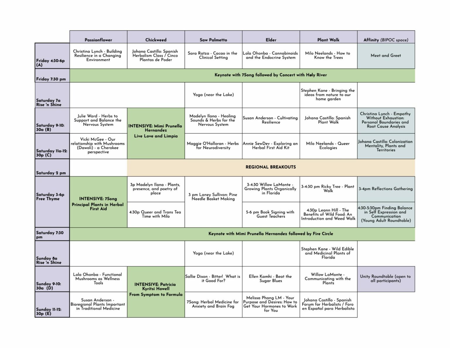 Schedule Florida Herbal Conference